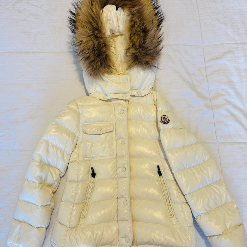 Moncler kids Ivory Puffer Jacket Sz 8